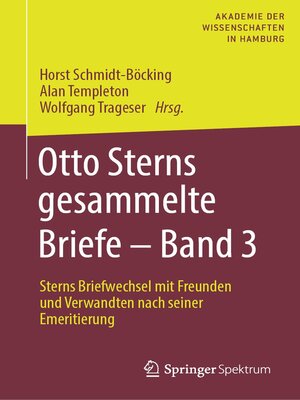 cover image of Otto Sterns gesammelte Briefe – Band 3